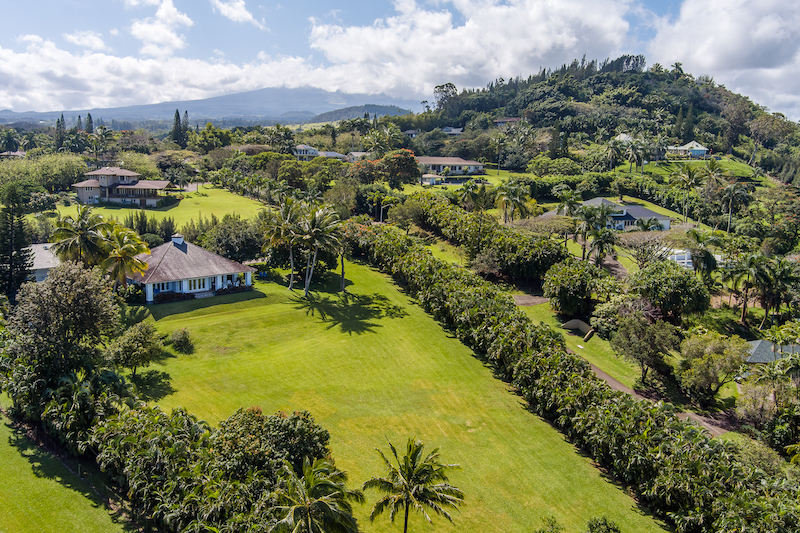 The Haiku Hill neighborhood from above. 