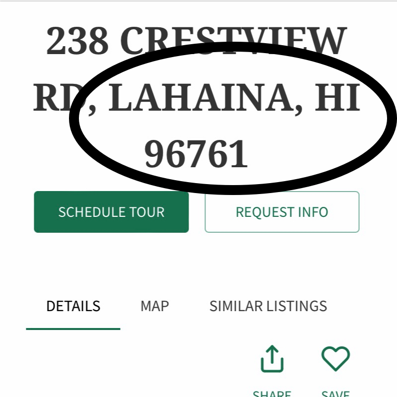 Zip codes cover big areas on Maui. This causes some confusion about location when searching online for Maui Real Estate. This is an example of a Kapalua Home that shows a Lahaina location due to address. 