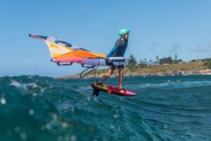 Wing Foiling at Ho'okipa Beach Park near Paia.