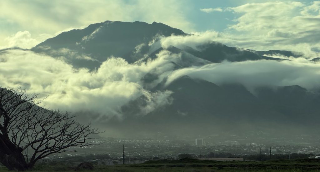 February 2026 Maui Statistics and Market Update Cover Photo featuring a post storm west maui mountains